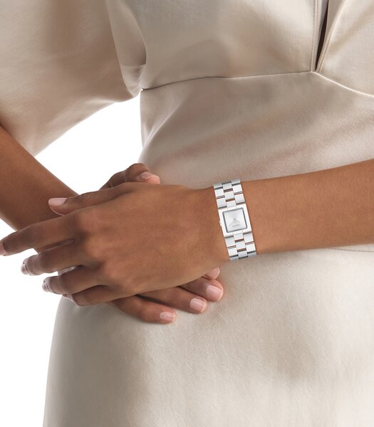 Montre CALVIN KLEIN WATCHES CK MERIDIAN Femme 25100088 Analogue Cadran MINERAL Argenté Bracelet Acier inoxydable Acier Etanchéité 3BAR