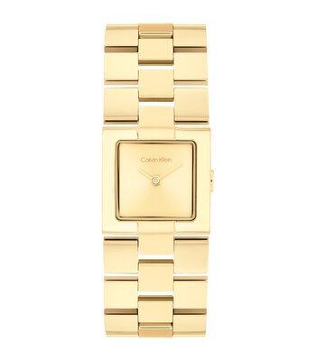 Montre CALVIN KLEIN WATCHES CK MERIDIAN Femme 25100089 Analogue Cadran MINERAL Or jaune Bracelet Acier Or jaune Etanchéité 3BAR