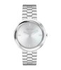 Montre CALVIN KLEIN WATCHES TWISTED BEZEL Femme 25100093 Analogue Cadran MINERAL Argenté Bracelet Acier inoxydable Acier Etanchéité 3BAR