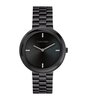 Montre CALVIN KLEIN WATCHES TWISTED BEZEL Femme 25100096 Analogue Cadran MINERAL Noir Bracelet Acier Noir Etanchéité 3BAR