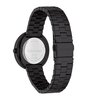 Montre CALVIN KLEIN WATCHES TWISTED BEZEL Femme 25100096 Analogue Cadran MINERAL Noir Bracelet Acier Noir Etanchéité 3BAR