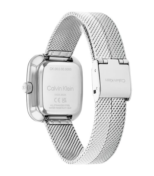 Montre CALVIN KLEIN WATCHES CK ADORE Femme 25100098 Analogue Cadran MINERAL Argenté Bracelet Acier inoxydable Acier Etanchéité 3BAR