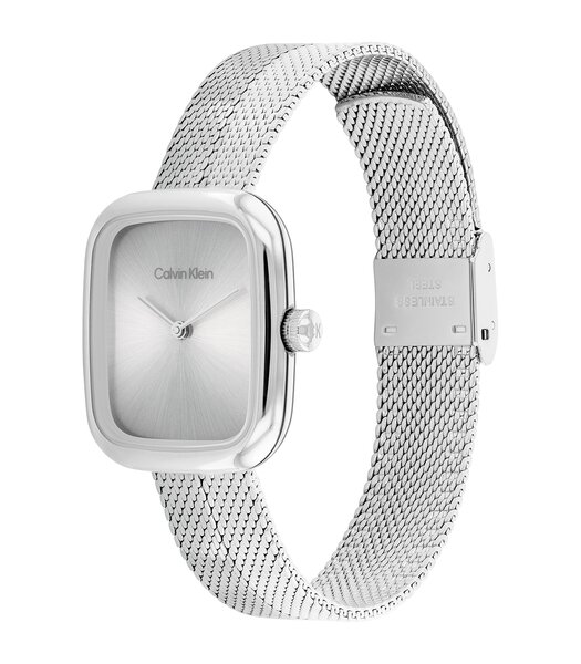 Montre CALVIN KLEIN WATCHES CK ADORE Femme 25100098 Analogue Cadran MINERAL Argenté Bracelet Acier inoxydable Acier Etanchéité 3BAR