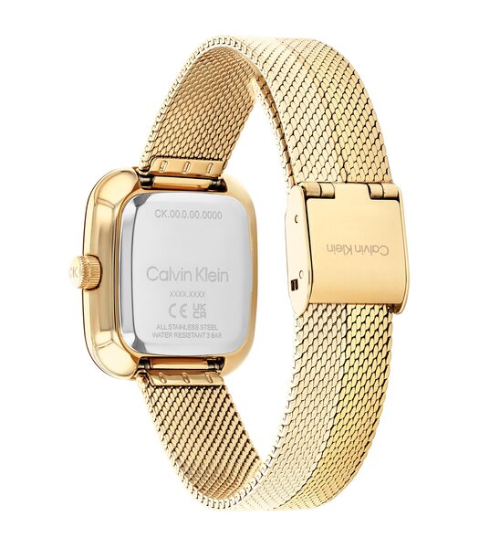 Horloge CALVIN KLEIN WATCHES CK ADORE Dames 25100099 Analoog Behuizing MINERAAL Geelgoud Bracelette Staal Geelgoudkleurig Etanchéiteiten 3BAR