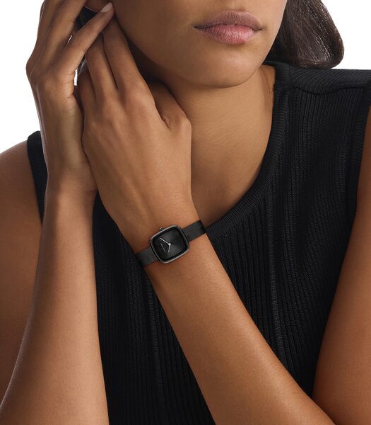 Horloge CALVIN KLEIN WATCHES CK ADORE Dames 25100100 Analoog Behuizing MINERAAL Zwart Bracelette Staal Zwart Etanchéiteiten 3BAR