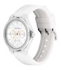 Montre CALVIN KLEIN WATCHES VIBRANCY Femme 25100106 Analogue Cadran MINERAL Blanc Bracelet Silicone Blanc Etanchéité 3BAR