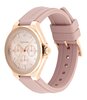 Montre CALVIN KLEIN WATCHES VIBRANCY Femme 25100108 Analogue Cadran MINERAL Rose Bracelet Silicone Rose Etanchéité 3BAR