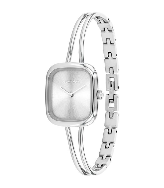 Horloge CALVIN KLEIN WATCHES CK ADORE Dames 25100131 Analoog Behuizing MINERAAL Zilverkleurig Bracelette Roestvrij staal Staal Etanchéiteiten 3BAR