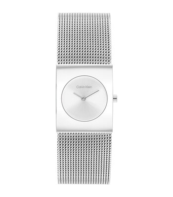 Montre CALVIN KLEIN WATCHES CK PULSE Femme 25100135 Analogue Cadran MINERAL Argenté Bracelet Acier inoxydable Acier Etanchéité 3BAR