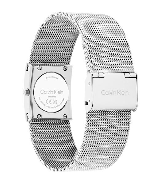 Montre CALVIN KLEIN WATCHES CK PULSE Femme 25100135 Analogue Cadran MINERAL Argenté Bracelet Acier inoxydable Acier Etanchéité 3BAR