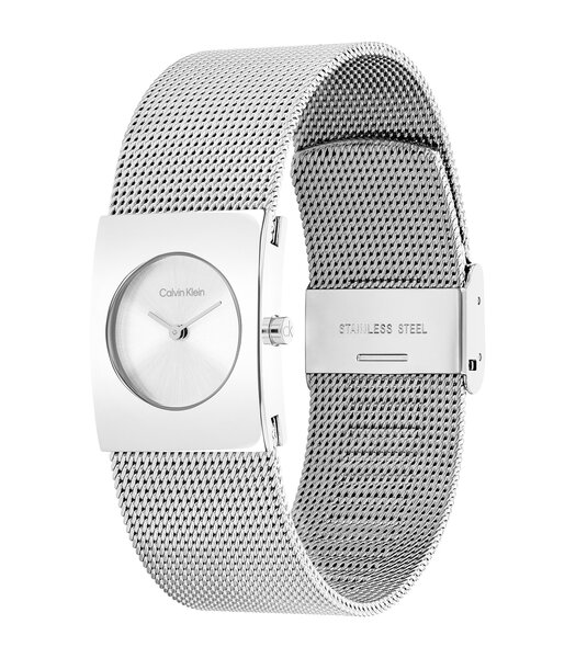 Montre CALVIN KLEIN WATCHES CK PULSE Femme 25100135 Analogue Cadran MINERAL Argenté Bracelet Acier inoxydable Acier Etanchéité 3BAR