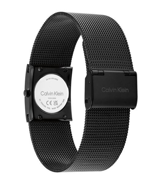 Montre CALVIN KLEIN WATCHES CK PULSE Femme 25100138 Analogue Cadran MINERAL Noir Bracelet Acier Noir Etanchéité 3BAR