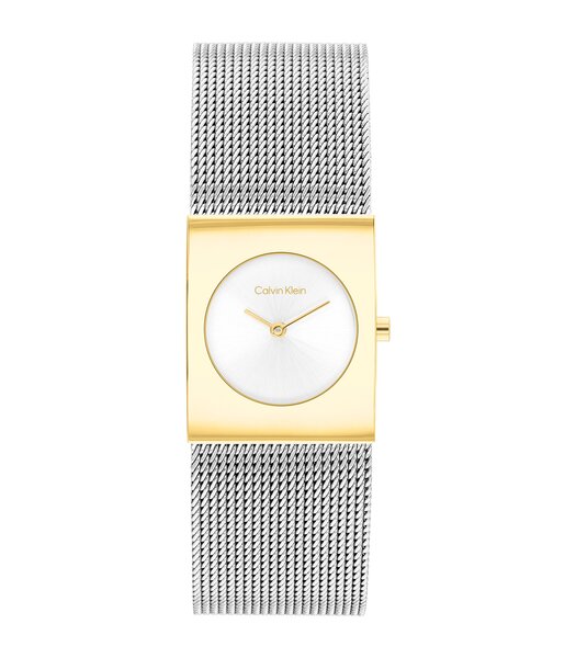 Montre CALVIN KLEIN WATCHES CK PULSE Femme 25100139 Analogue Cadran MINERAL Argenté Bracelet Acier inoxydable Acier Etanchéité 3BAR