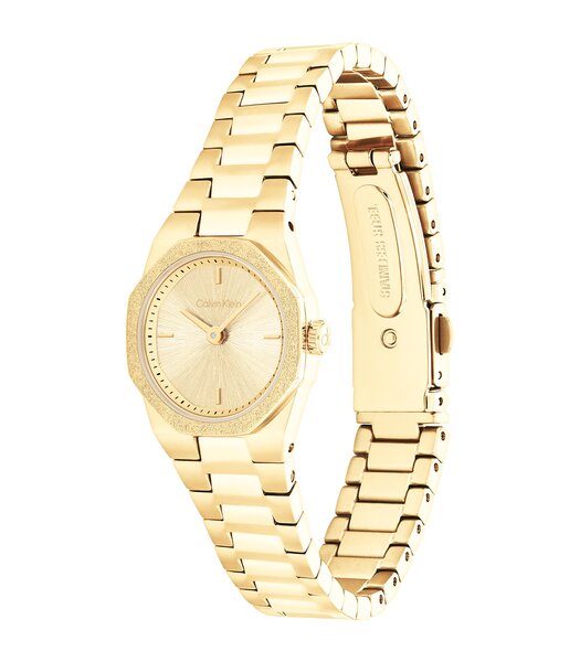 Montre CALVIN KLEIN WATCHES GEOMETRIC ELEGANCE Femme 25100142 Analogue Cadran MINERAL Or jaune Bracelet Acier Or jaune Etanchéité 3BAR