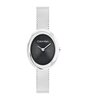 Montre CALVIN KLEIN WATCHES TWISTED BEZEL Femme 25100151 Analogue Cadran MINERAL Noir Bracelet Acier inoxydable Acier Etanchéité 3BAR