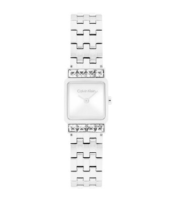 Montre CALVIN KLEIN WATCHES POISE Femme 25100161 Analogue Cadran MINERAL Argenté Bracelet Acier inoxydable Acier Etanchéité 3BAR