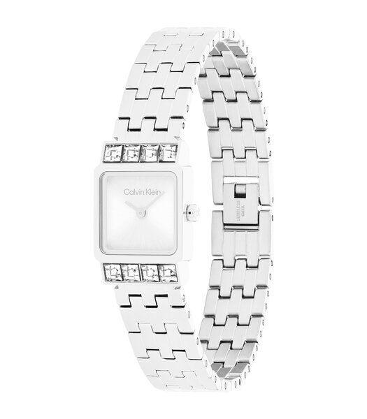 Montre CALVIN KLEIN WATCHES POISE Femme 25100161 Analogue Cadran MINERAL Argenté Bracelet Acier inoxydable Acier Etanchéité 3BAR