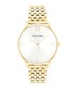 Montre CALVIN KLEIN WATCHES LUXE Femme 25100172 Analogue Cadran MINERAL Blanc Bracelet Acier Or jaune Etanchéité 3BAR