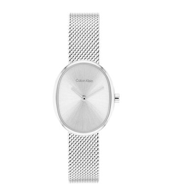 Montre CALVIN KLEIN WATCHES EUPHORIA Femme 25100173 Analogue Cadran MINERAL Argenté Bracelet Acier inoxydable Acier Etanchéité 3BAR