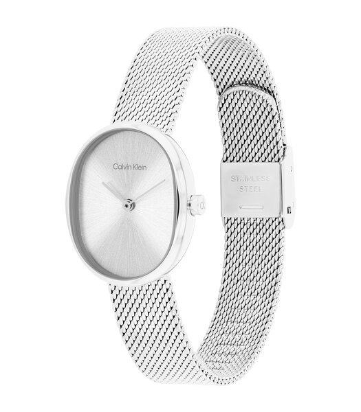Montre CALVIN KLEIN WATCHES EUPHORIA Femme 25100173 Analogue Cadran MINERAL Argenté Bracelet Acier inoxydable Acier Etanchéité 3BAR