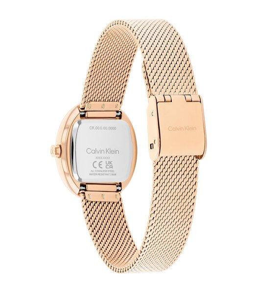Montre CALVIN KLEIN WATCHES EUPHORIA Femme 25100175 Analogue Cadran MINERAL Or rose Bracelet Acier Or rose Etanchéité 3BAR