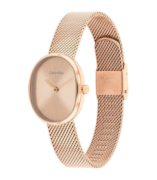 Montre CALVIN KLEIN WATCHES EUPHORIA Femme 25100175 Analogue Cadran MINERAL Or rose Bracelet Acier Or rose Etanchéité 3BAR