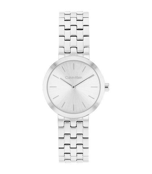 Montre CALVIN KLEIN WATCHES FORME Femme 25100186 Analogue Cadran MINERAL Argenté Bracelet Acier inoxydable Acier Etanchéité 3BAR