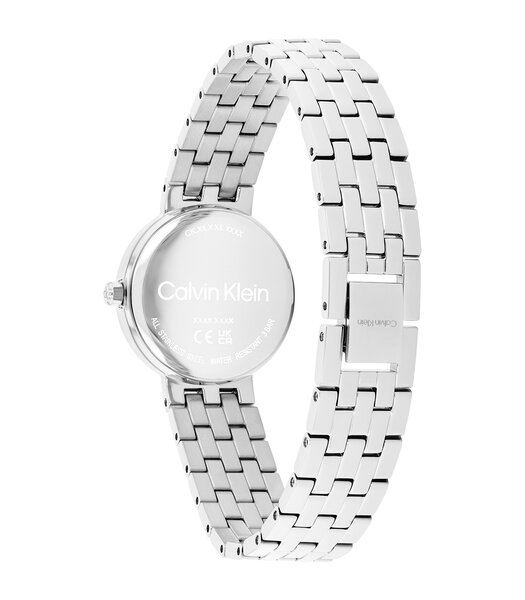 Montre CALVIN KLEIN WATCHES FORME Femme 25100186 Analogue Cadran MINERAL Argenté Bracelet Acier inoxydable Acier Etanchéité 3BAR