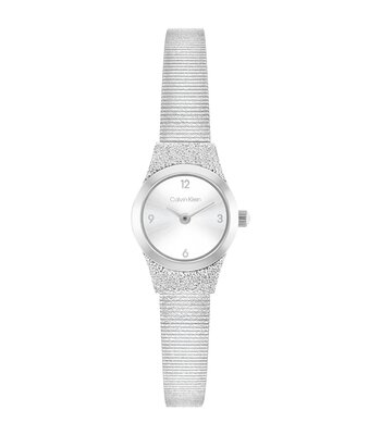 Montre CALVIN KLEIN WATCHES CK CONTEMPORARY Femme 25100192 Analogue Cadran MINERAL Argenté Bracelet Acier inoxydable Acier Etanchéité 3BAR