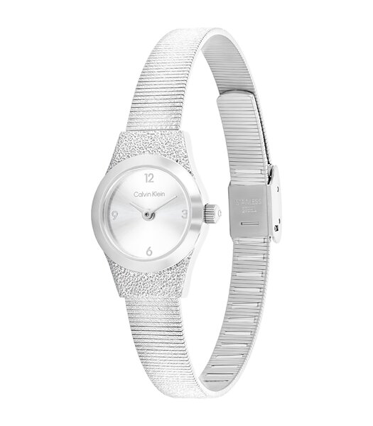 Horloge CALVIN KLEIN WATCHES CK CONTEMPORARY Dames 25100192 Analoog Behuizing MINERAAL Zilverkleurig Bracelette Roestvrij staal Staal Etanchéiteiten 3