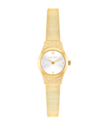 Montre CALVIN KLEIN WATCHES CK CONTEMPORARY Femme 25100193 Analogue Cadran MINERAL Argenté Bracelet Acier Or jaune Etanchéité 3BAR