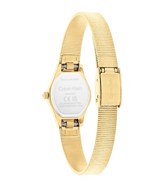 Montre CALVIN KLEIN WATCHES CK CONTEMPORARY Femme 25100193 Analogue Cadran MINERAL Argenté Bracelet Acier Or jaune Etanchéité 3BAR