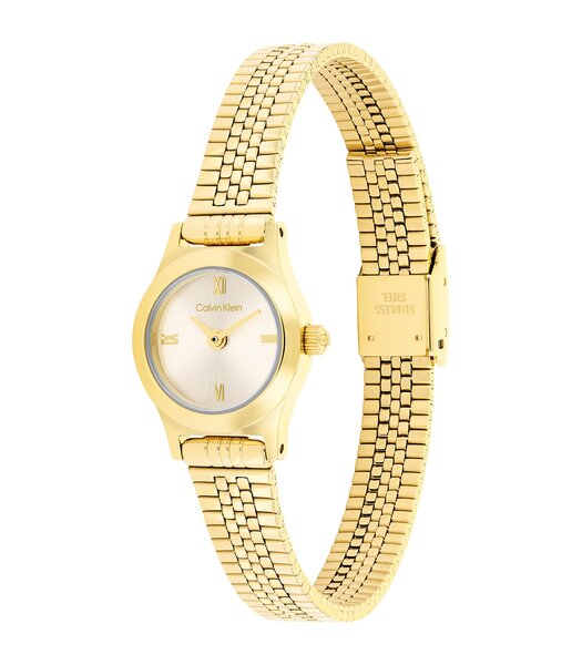 Montre CALVIN KLEIN WATCHES CK CONTEMPORARY Femme 25100201 Analogue Cadran MINERAL Or jaune Bracelet Acier Or jaune Etanchéité 3BAR