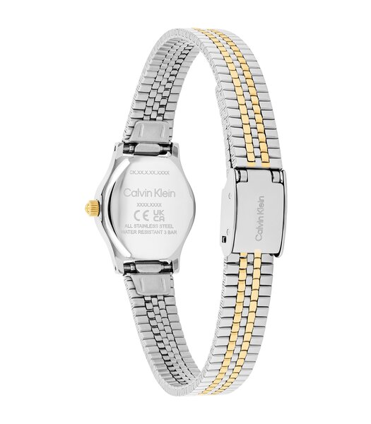 Montre CALVIN KLEIN WATCHES CK CONTEMPORARY Femme 25100202 Analogue Cadran MINERAL Vert Bracelet Acier inoxydable Acier / or jaune Etanchéité 3BAR