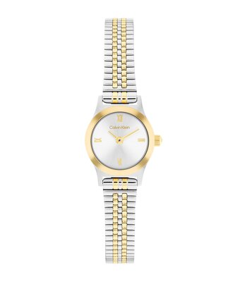 Montre CALVIN KLEIN WATCHES CK CONTEMPORARY Femme 25100207 Analogue Cadran MINERAL Argenté Bracelet Acier inoxydable Acier / or jaune Etanchéité 3BAR
