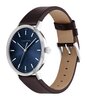 Montre CALVIN KLEIN WATCHES TIMELESS Homme 25200052 Analogique Cadran Minéral Bleu Bracelet Cuir Brun Boucle ardillon Etanchéité 3 ATM