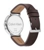 Montre CALVIN KLEIN WATCHES TIMELESS Homme 25200052 Analogique Cadran Minéral Bleu Bracelet Cuir Brun Boucle ardillon Etanchéité 3 ATM
