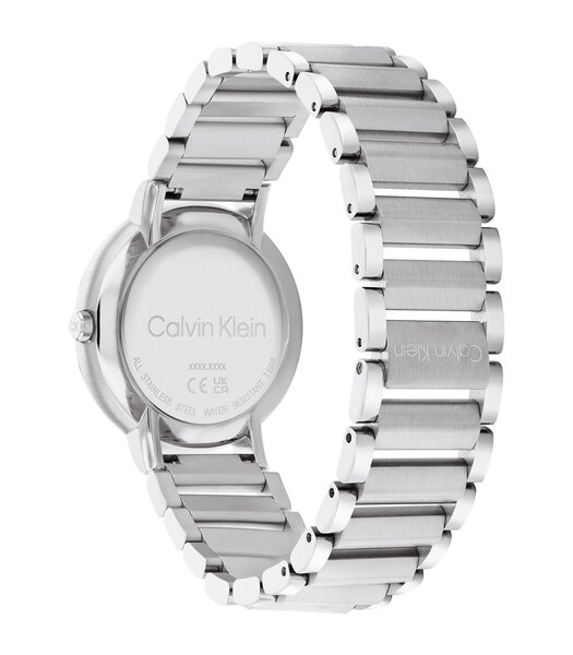 Montre CALVIN KLEIN WATCHES OPEN LINK Femme 25200085 Analogue Cadran MINERAL Argenté Bracelet Acier inoxydable Acier Boucle déployante Etanchéité 3BAR
