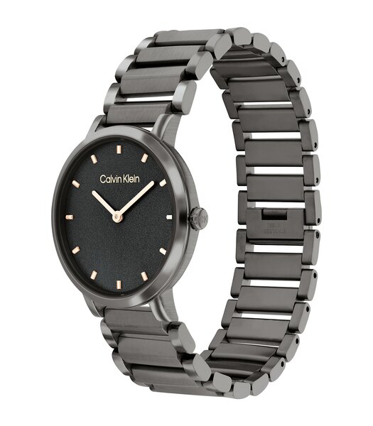 Horloge CALVIN KLEIN WATCHES OPEN LINK Dames 25200088 Analoog Behuizing MINERAAL Grijs Bracelette Staal Grijs Boucle déployante Etanchéiteiten 3BAR