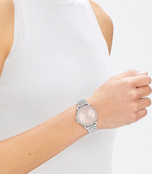Montre CALVIN KLEIN WATCHES LIVELY Femme 25200096 Analogue Cadran MINERAL Rose Bracelet Acier inoxydable Acier Boucle déployante Etanchéité 3BAR