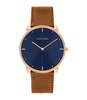 Montre CALVIN KLEIN WATCHES EXPRESSION Homme 25200154 Analogue Cadran MINERAL Bleu Bracelet Cuir Brun Boucle ardillon Etanchéité 3BAR