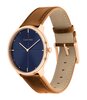 Montre CALVIN KLEIN WATCHES EXPRESSION Homme 25200154 Analogue Cadran MINERAL Bleu Bracelet Cuir Brun Boucle ardillon Etanchéité 3BAR