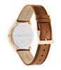 Montre CALVIN KLEIN WATCHES EXPRESSION Homme 25200154 Analogue Cadran MINERAL Bleu Bracelet Cuir Brun Boucle ardillon Etanchéité 3BAR