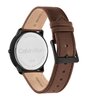 Montre CALVIN KLEIN WATCHES EXPRESSION Homme 25200155 Analogue Cadran MINERAL Noir Bracelet Cuir Brun Boucle ardillon Etanchéité 3BAR