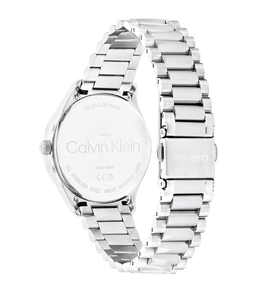 Montre CALVIN KLEIN WATCHES CK ICONIC Femme 25200168 Analogue Cadran MINERAL Argenté Bracelet Acier inoxydable Acier Boucle déployante Etanchéité 3BAR