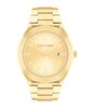 Montre CALVIN KLEIN WATCHES ARCHITECTURAL Homme 25200199 Analogique Cadran Minéral Jaune Bracelet Acier inoxydable Doré Boucle déployante Etanchéité 3