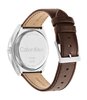 Horloge CALVIN KLEIN WATCHES ARCHITECTURAL Heren 25200200 Analoog Behuizing Mineraal Blauw Bracelette Roestvrij staal Bruin Boucle déployante Etanchéi