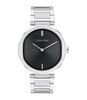 Montre CALVIN KLEIN WATCHES TIMELESS Femme 25200249 Analogique Cadran Minéral Noir Bracelet Acier inoxydable Acier Boucle déployante Etanchéité 3 ATM