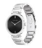 Montre CALVIN KLEIN WATCHES TIMELESS Femme 25200249 Analogique Cadran Minéral Noir Bracelet Acier inoxydable Acier Boucle déployante Etanchéité 3 ATM