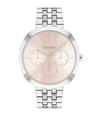 Montre CALVIN KLEIN WATCHES CK SHAPE Femme 25200335 Analogue Cadran MINERAL Rose Bracelet Acier inoxydable Acier Boucle déployante Etanchéité 3BAR
